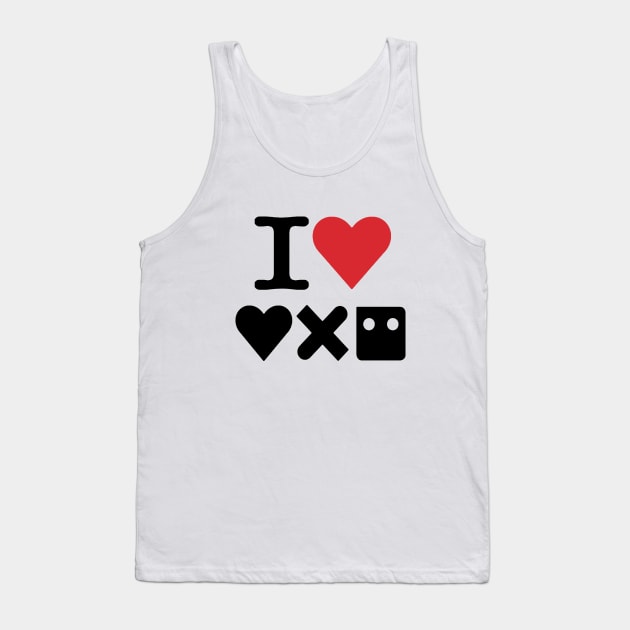 I Love LDR Tank Top by Andriu